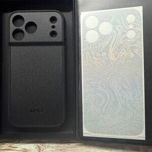 dbrand Grip Case Matte Black iPhone 17 Pro Max White Holograph Skin New Open Box